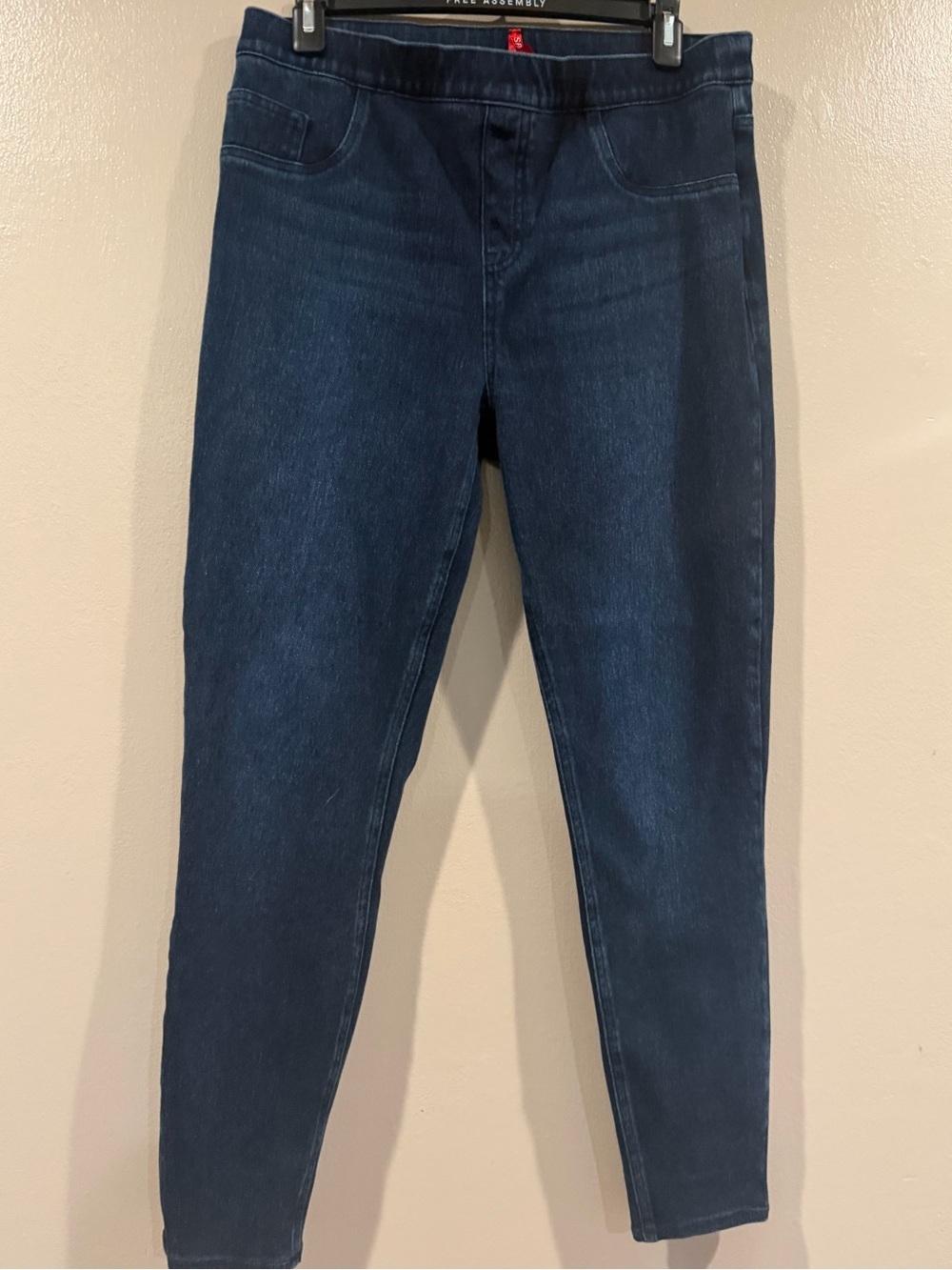 SPANX Slimming Dark Blue Skinny Jeans Size XL Great Condition
